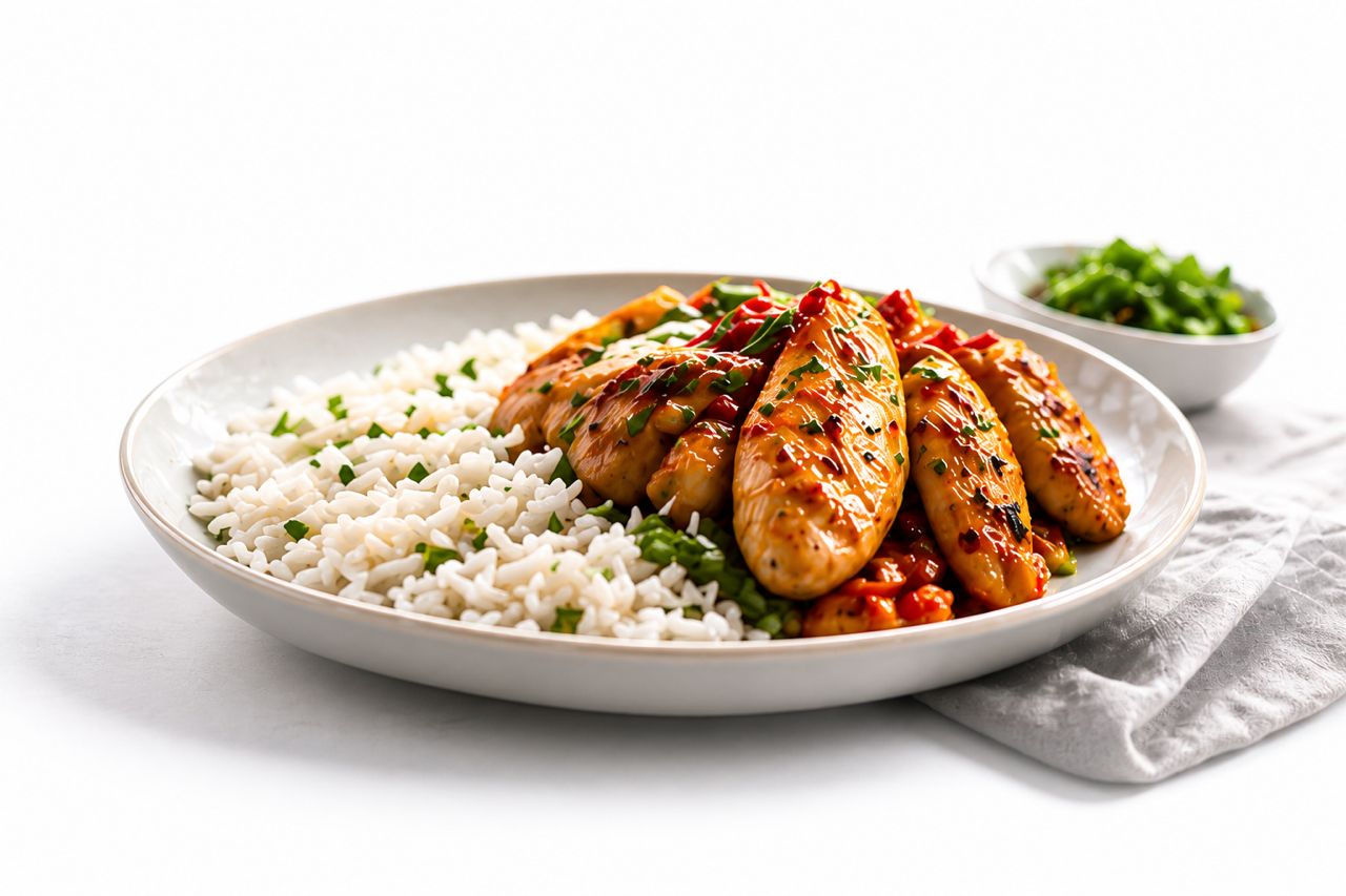 Fresh restaurant meal
